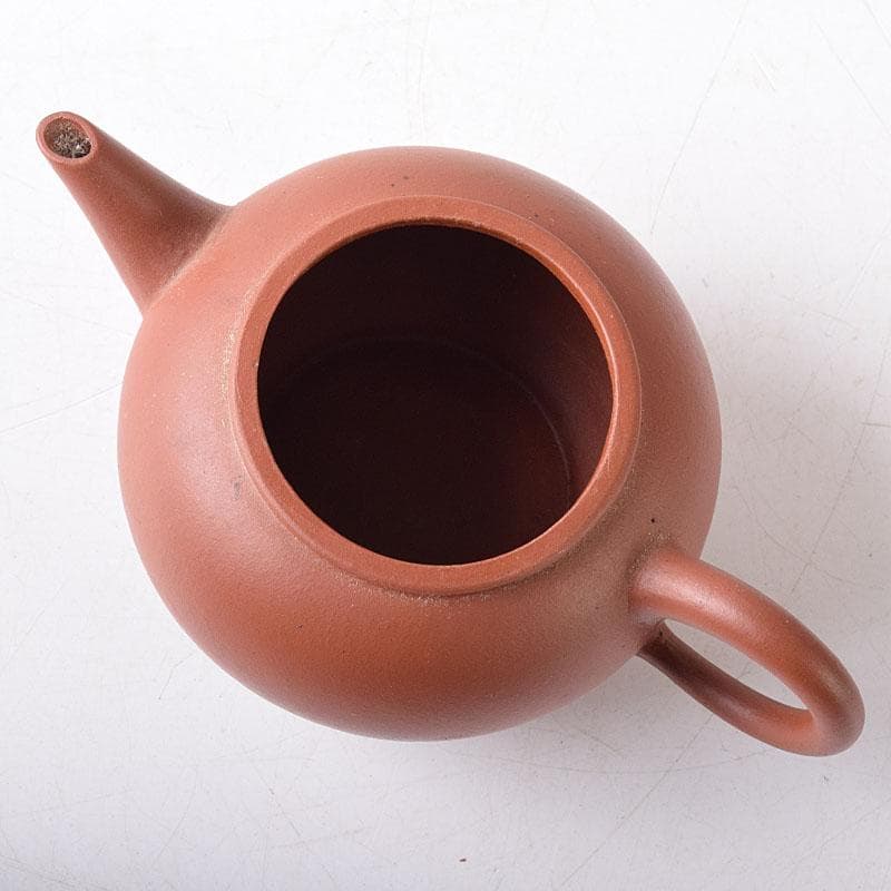 中国　荊渓恵孟臣製　 紫砂　朱泥　急須　茶壷　V　R8274