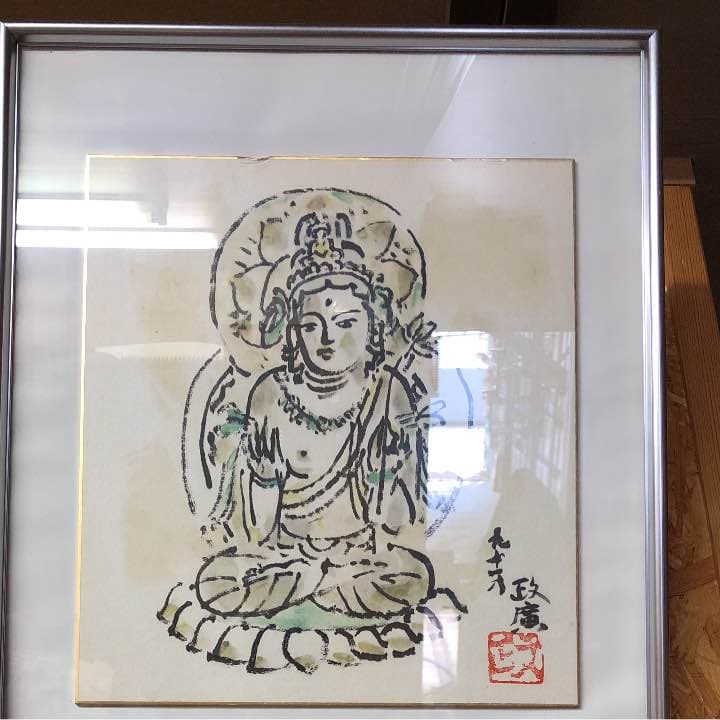 達磨様と観音様の額