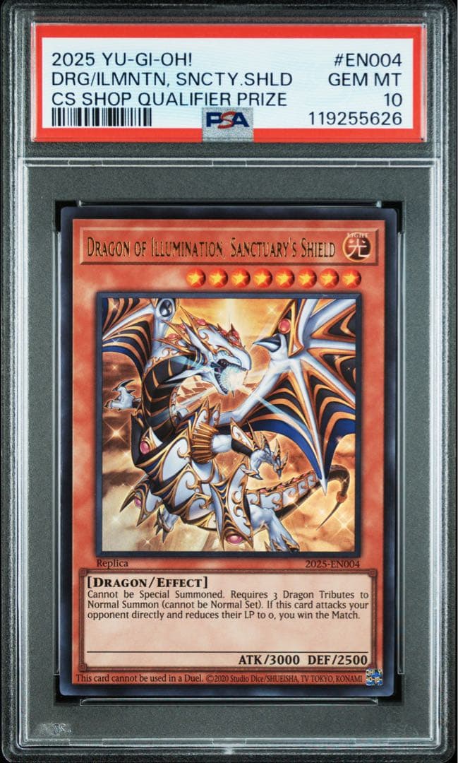 PSA10　Dragon of Illumination 日本選手権　遊戯王希少