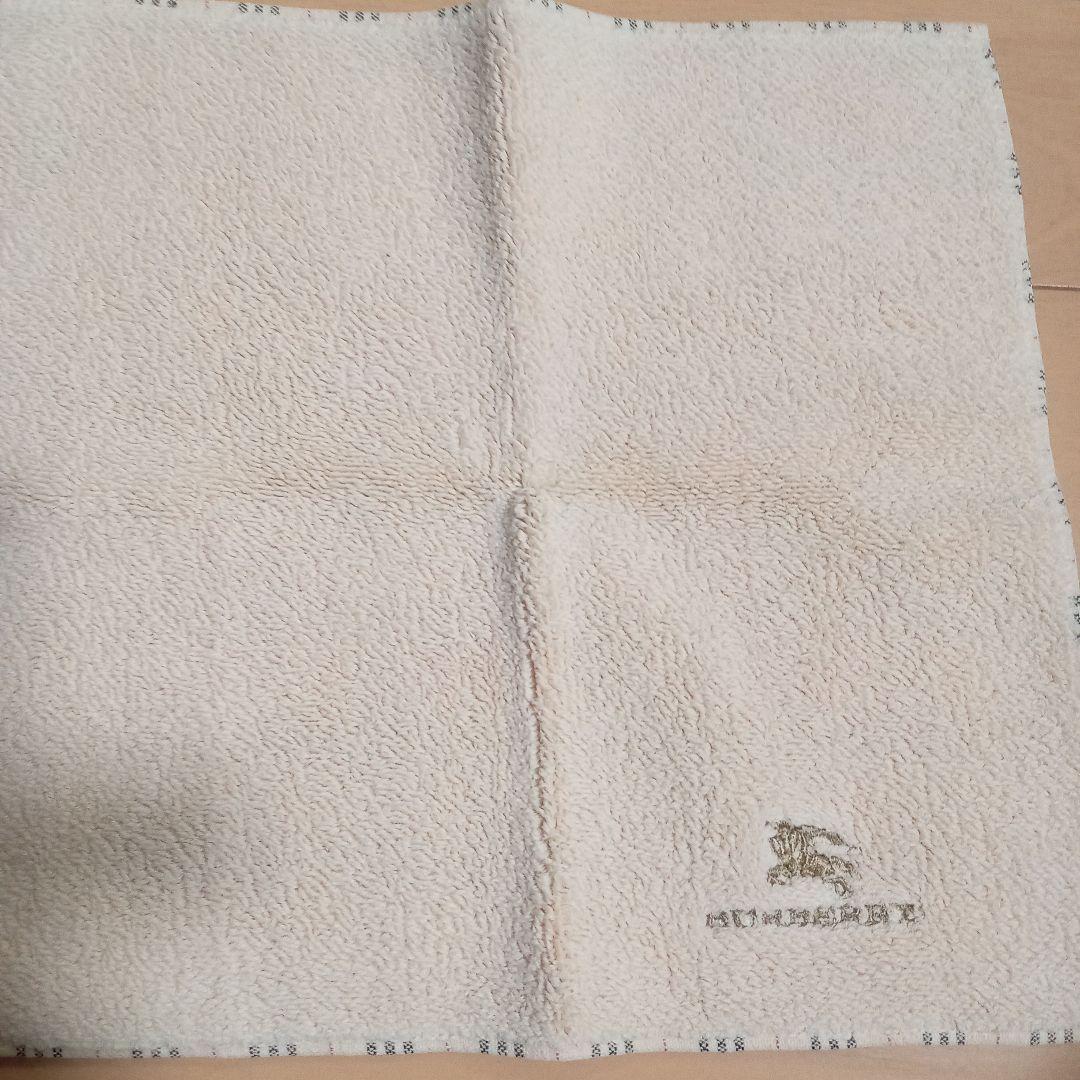 よん！バーバリータオルハンカチセット、ピンク、アイボリー