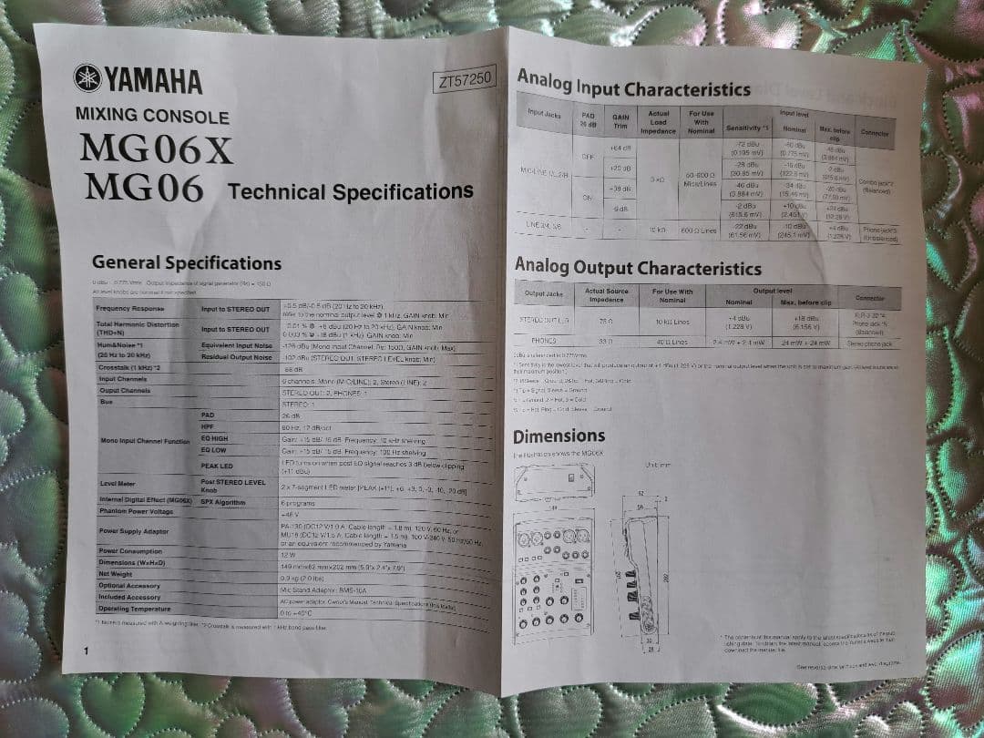 DJ機材 YAMAHA MG06X
