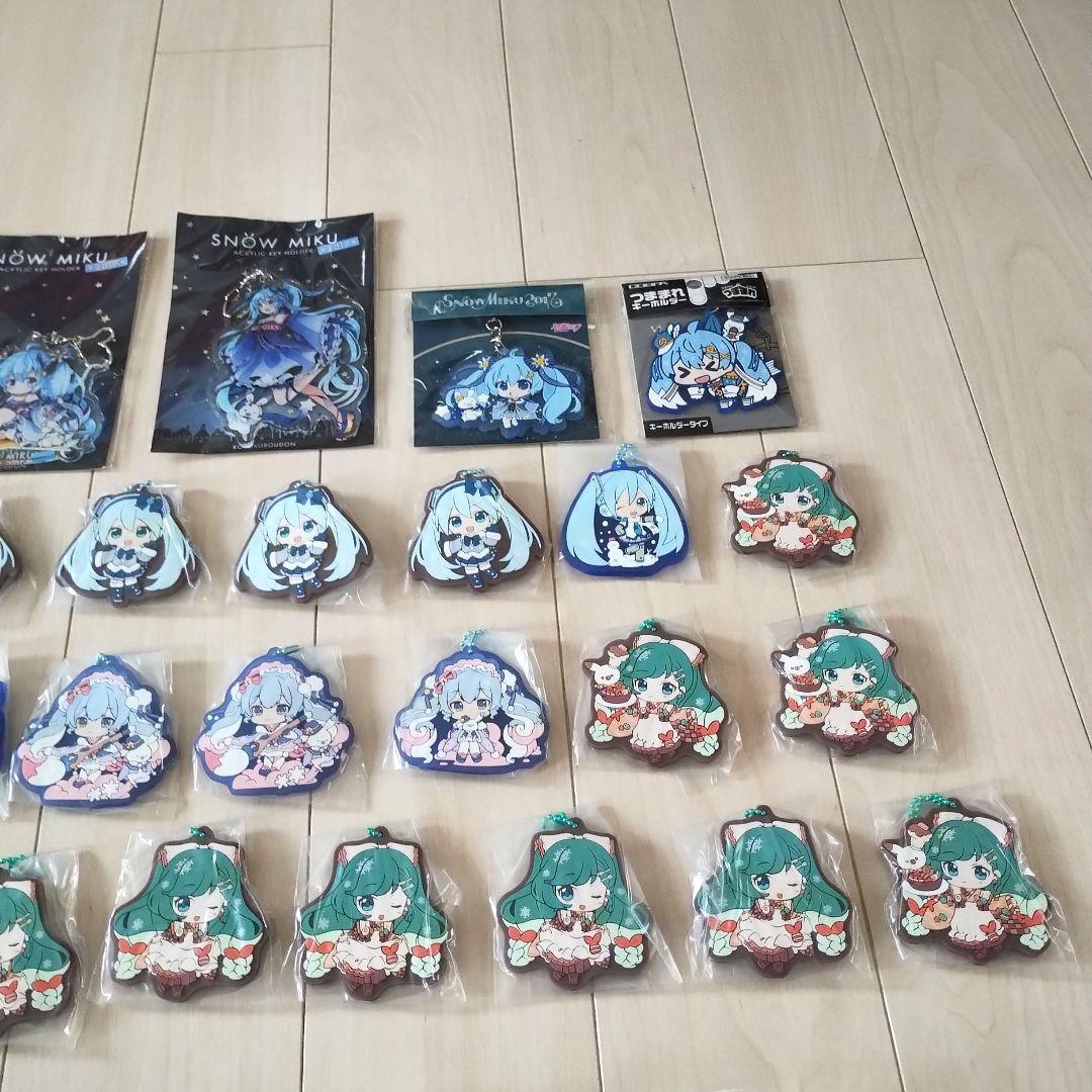 初音ミク　リン　レン　アクリルスタンド　キーホルダー　ラバスト　39個セット