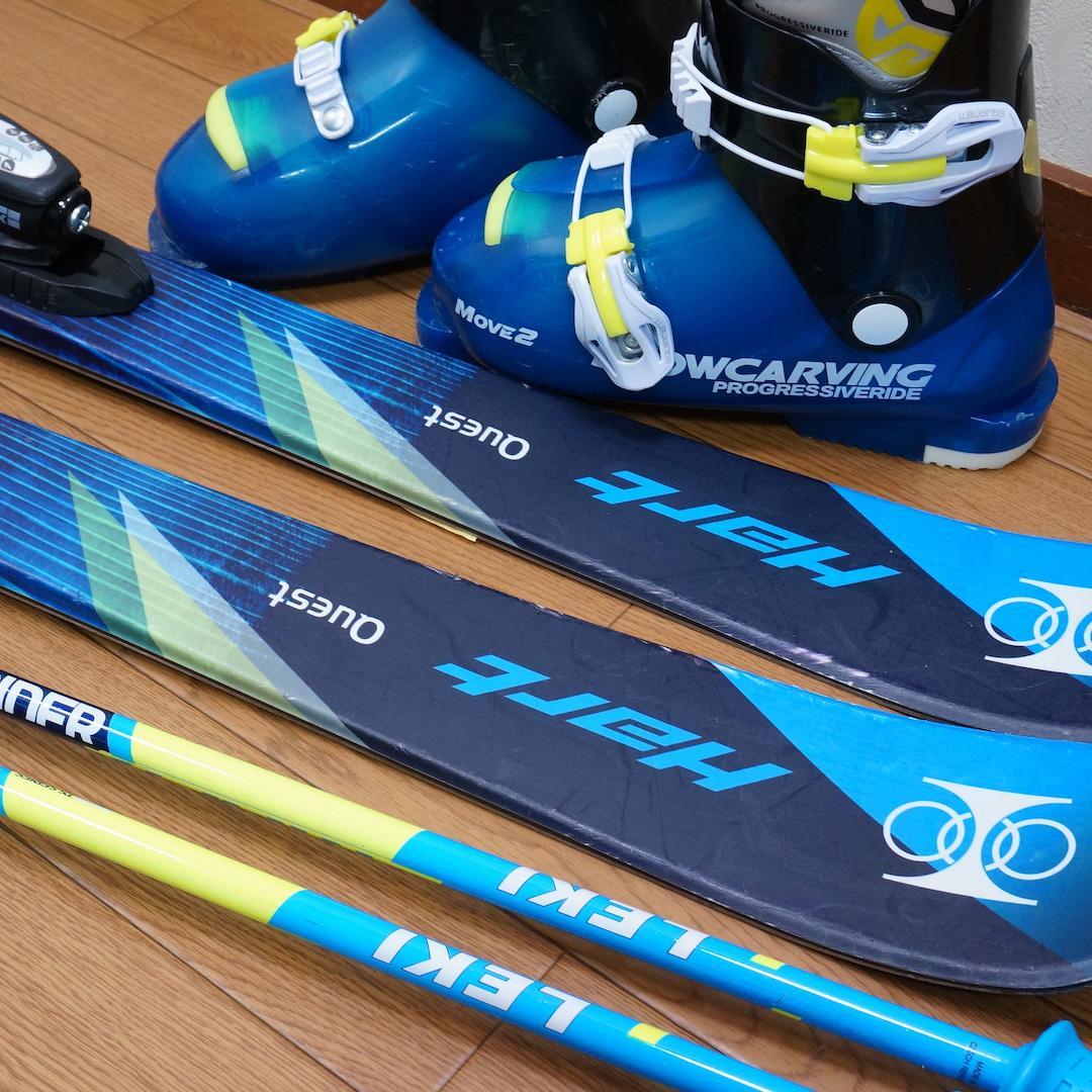 メンテ済 128cm 靴22cm HART スキーセット (130