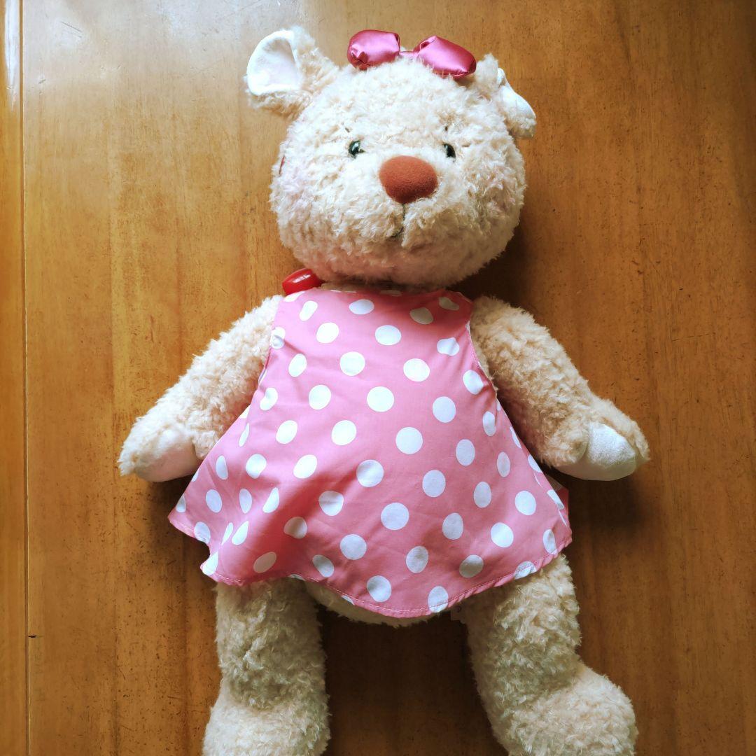 スージーズーぬいぐるみ　ドレッシー ジェシー　 LL サイズ 　水玉ドレス