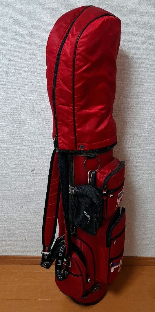 FILA GOLF 赤色キャディバッグ　セット　クラブ