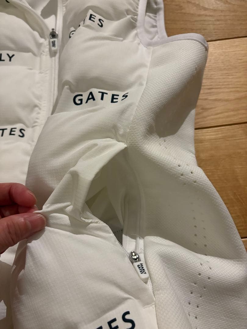 PEARLY GATES フード付き中綿ベスト サイズ0 レディース