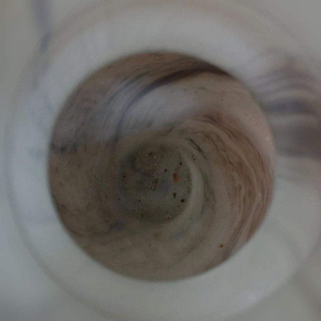 3979）岩田ガラス　金彩双耳　花瓶　花器　フラワーベース