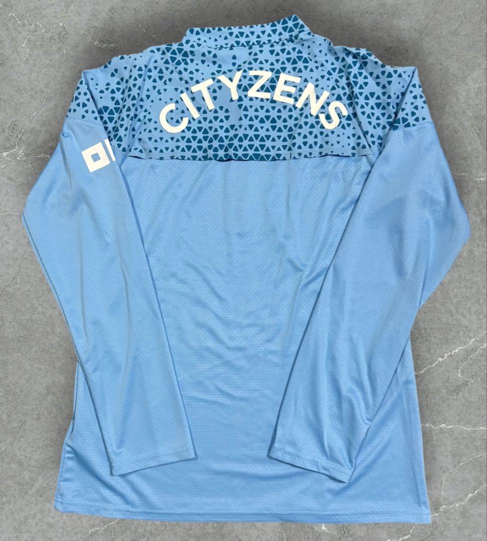 マンチェスターシティ　選手支給品　トレーニングトップL