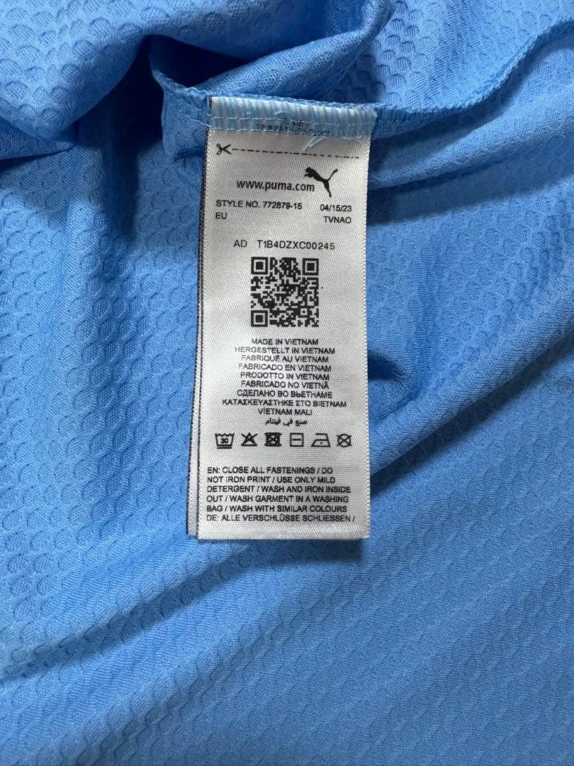 マンチェスターシティ　選手支給品　トレーニングトップL