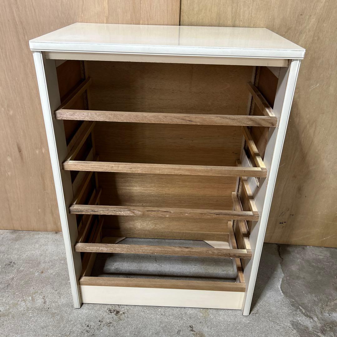 【昭和レトロ】　花柄チェスト　5段チェスト