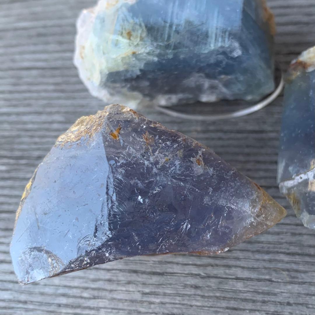 特大ブルーベリル結晶標本a