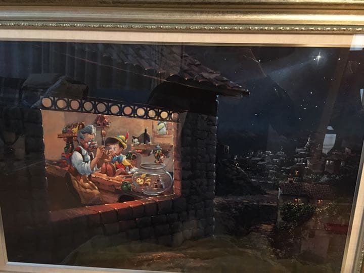ディズニー 絵画 ピノキオ「ザ・ウィッシング・スター」作品証明書 限定50部