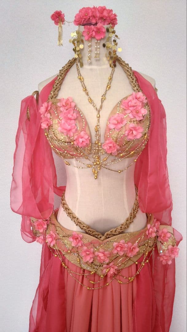 【syuka】ベリーダンス衣装　ブラベルトなど7点セット