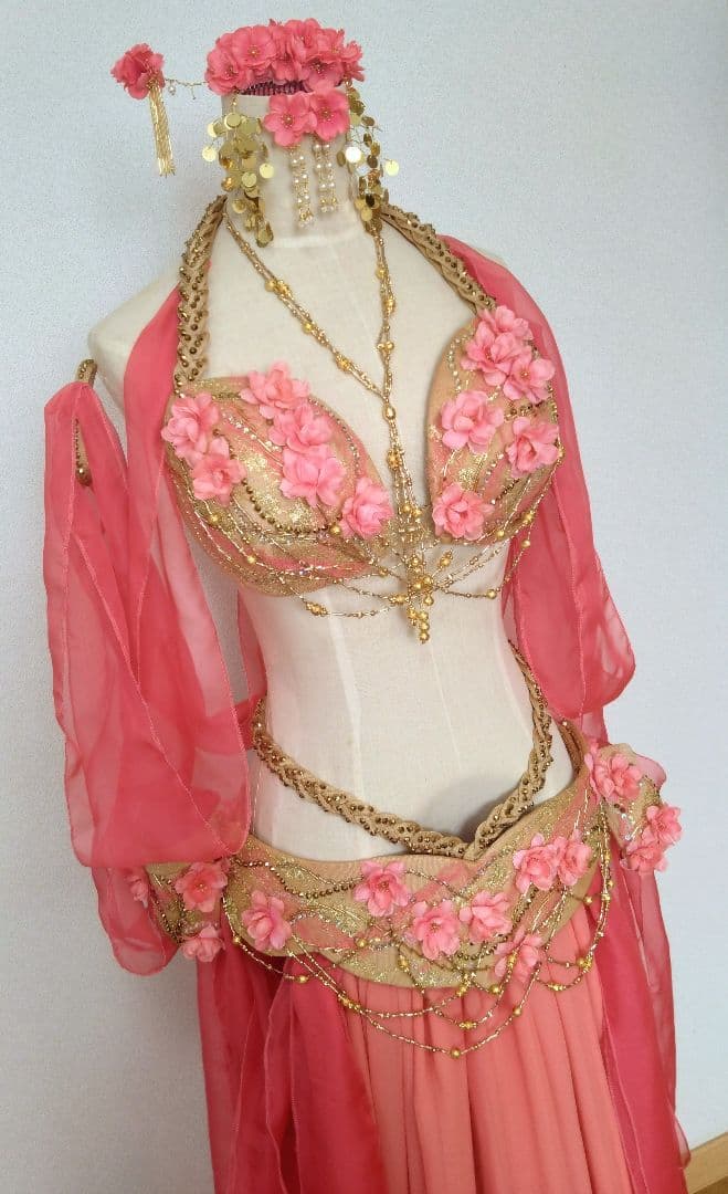 【syuka】ベリーダンス衣装　ブラベルトなど7点セット