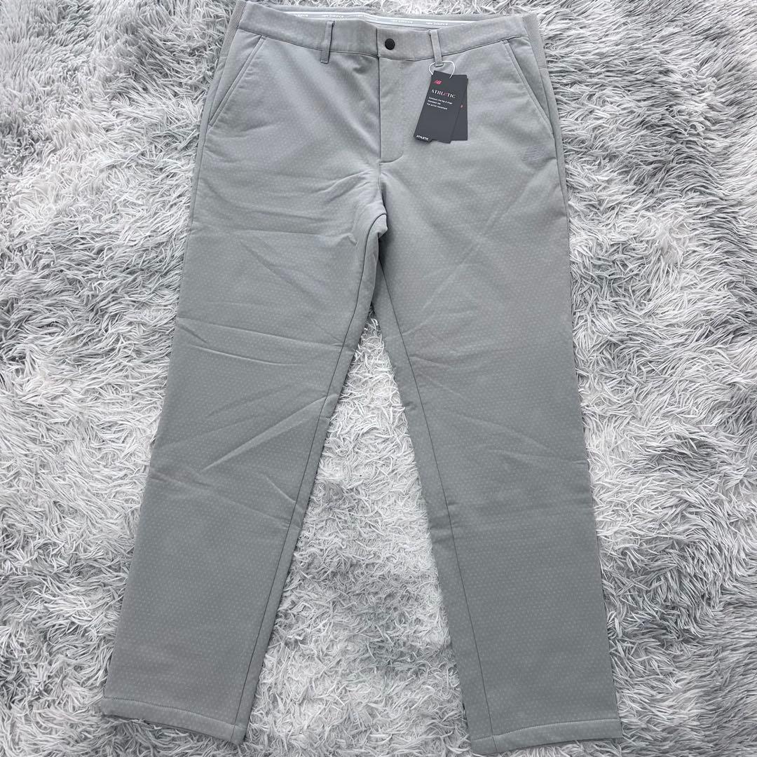新品　ニューバランスゴルフ　パンツ　ストレッチ　裏フリース　秋冬　グレー　6
