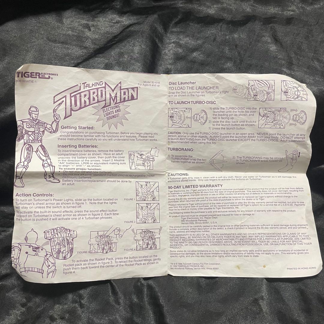 【欠品なし】ターボマン人形 ジングルオールザウェイ 映画 トーキング フィギュア