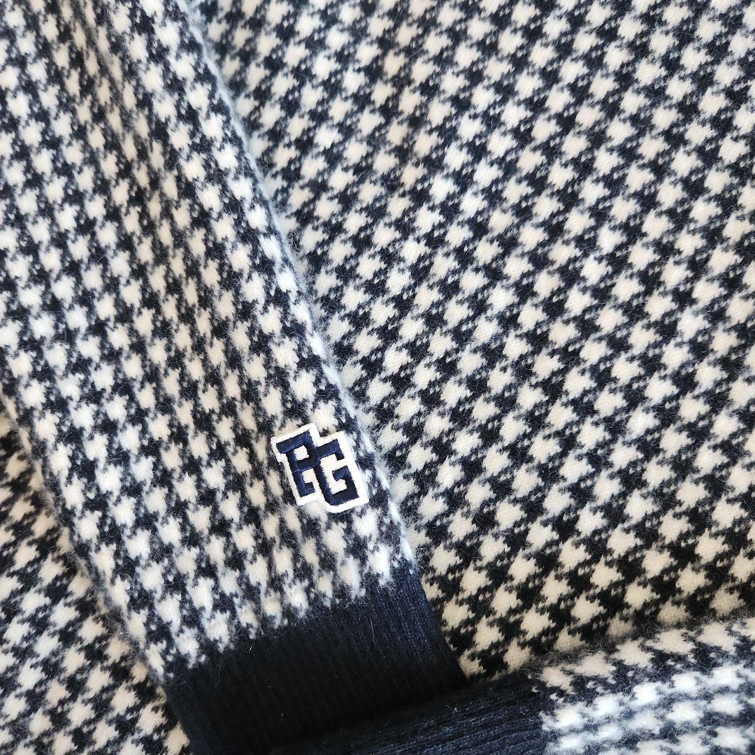 パーリーゲイツ 千鳥格子 カシミヤ混 ニット メンズ PEARLY GATES