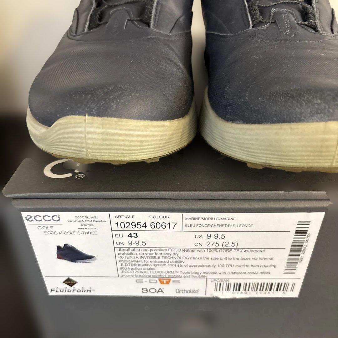 ECCO M GOLF S-THREE ゴルフシューズ EU 43