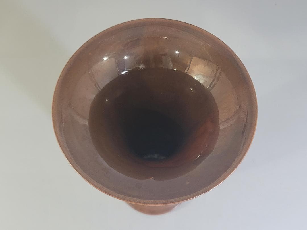 古美術 膳所焼 尊式 算木 花瓶 美品 DT189