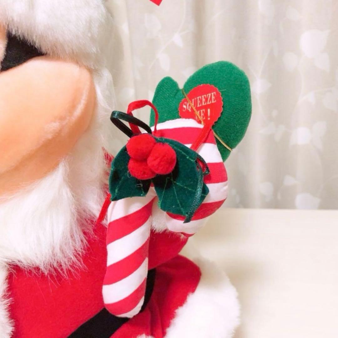 ミッキーマウスのサンタクロース　ぬいぐるみ　当時品