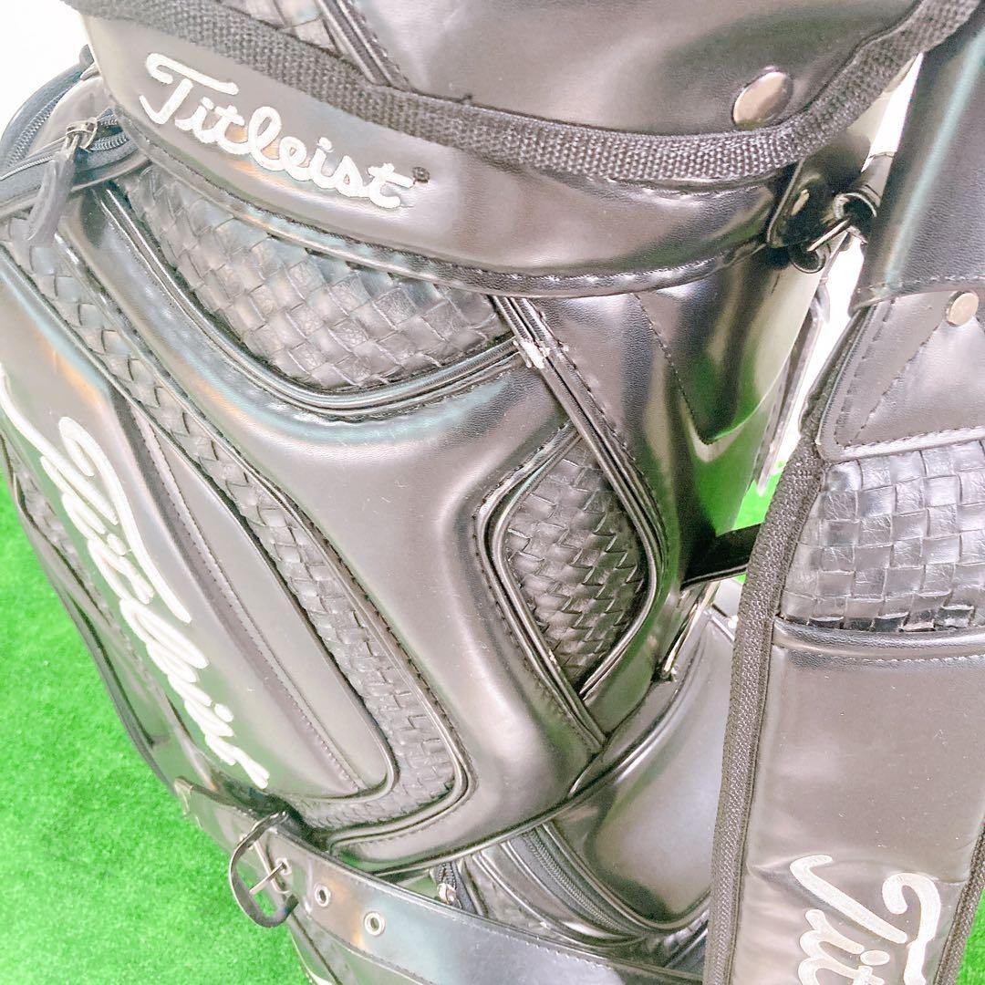 Titleist キャディバッグ CB110-BK 3点式 PVCレザー 希少