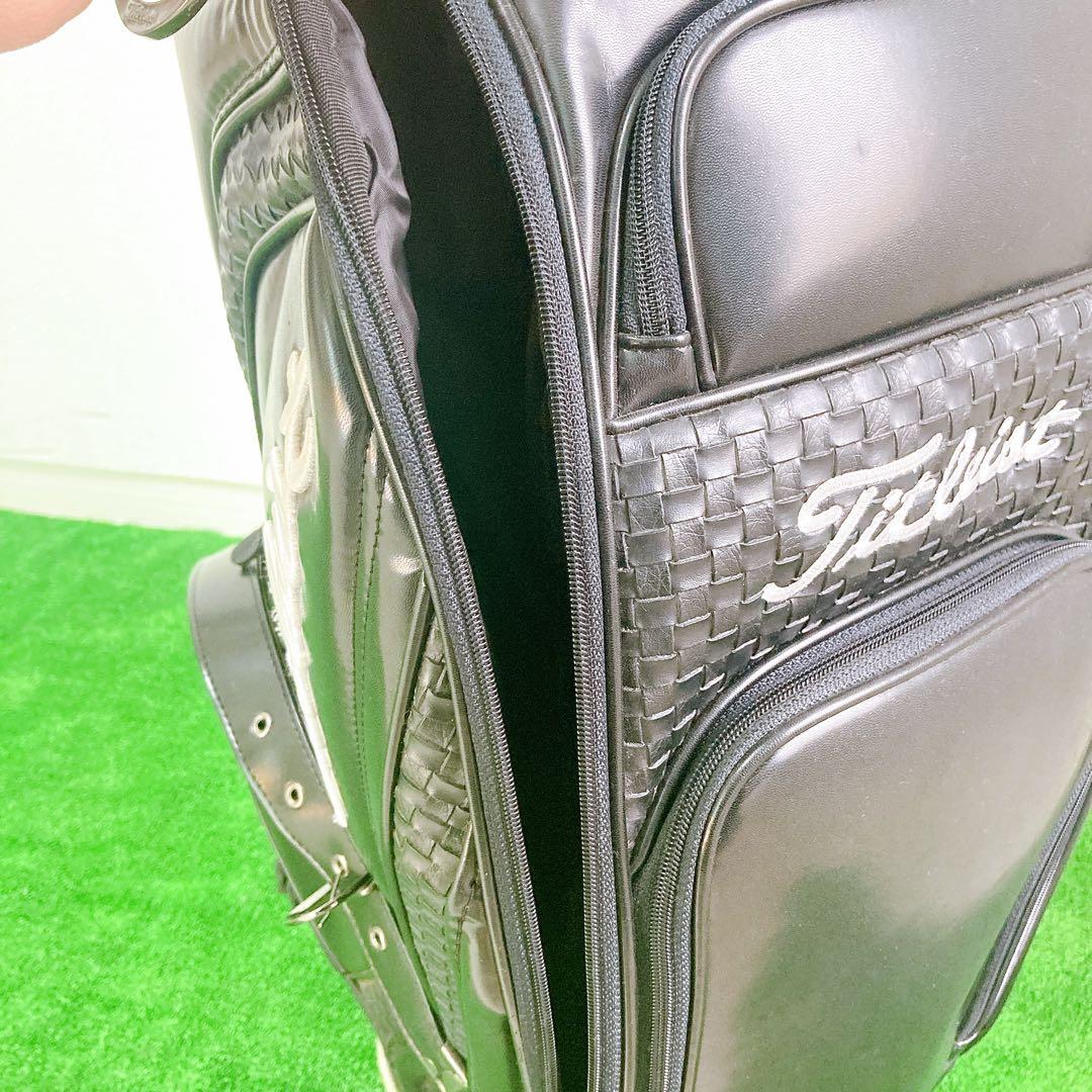 Titleist キャディバッグ CB110-BK 3点式 PVCレザー 希少