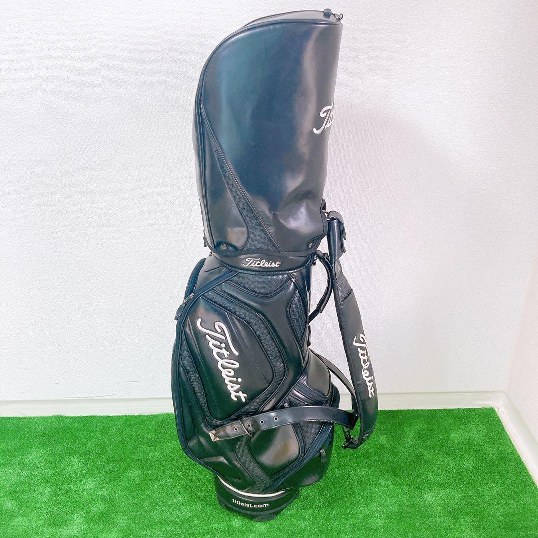 Titleist キャディバッグ CB110-BK 3点式 PVCレザー 希少