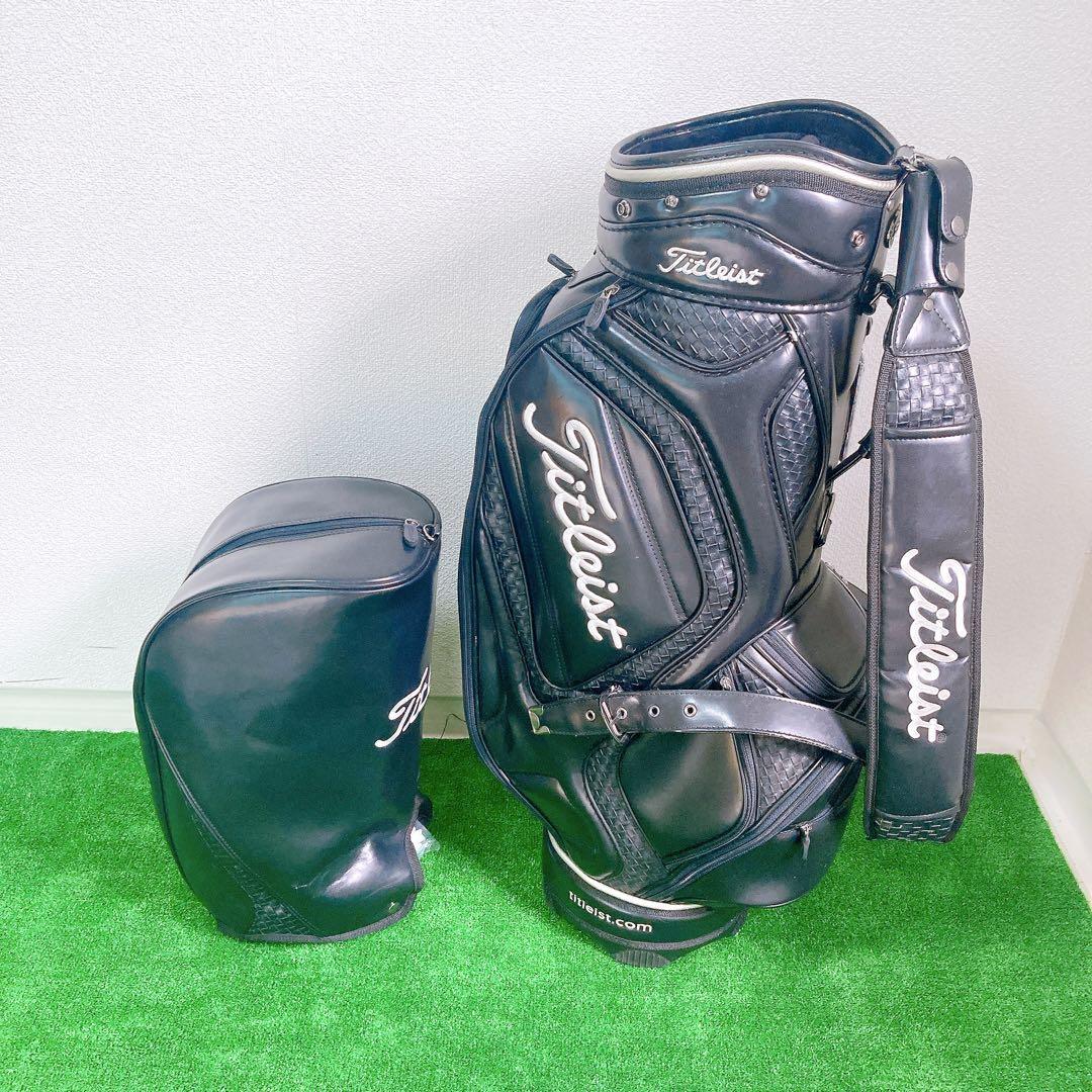 Titleist キャディバッグ CB110-BK 3点式 PVCレザー 希少