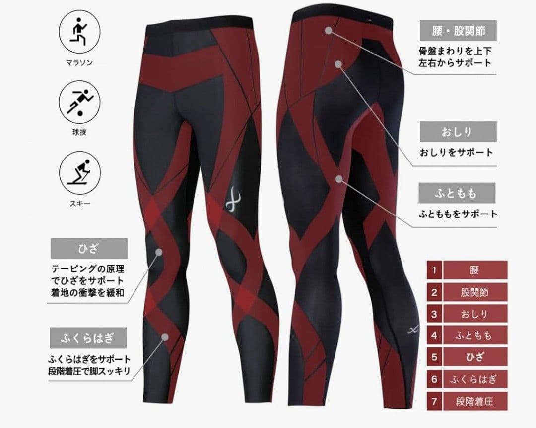 ♥ワコール♥ CW-X ジェネレーター レディースロングタイツ　ブラックＳＲ