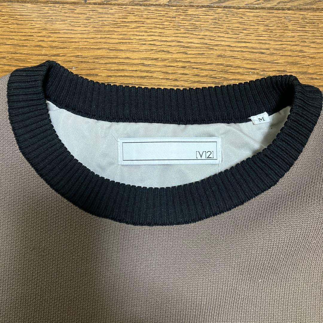 V12防風裏地付ゴルフトレーナー　M ブラウン