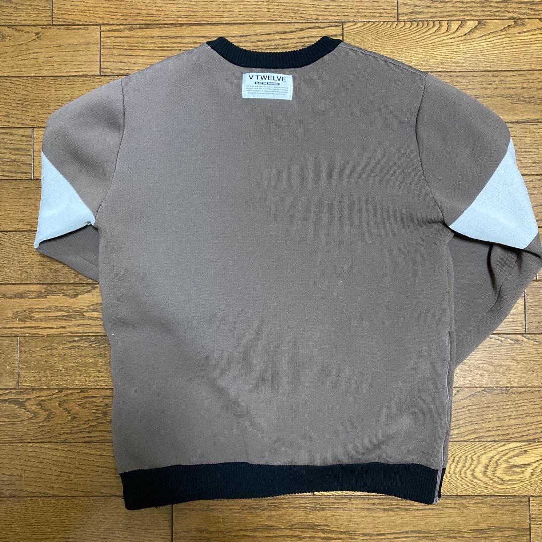 V12防風裏地付ゴルフトレーナー　M ブラウン