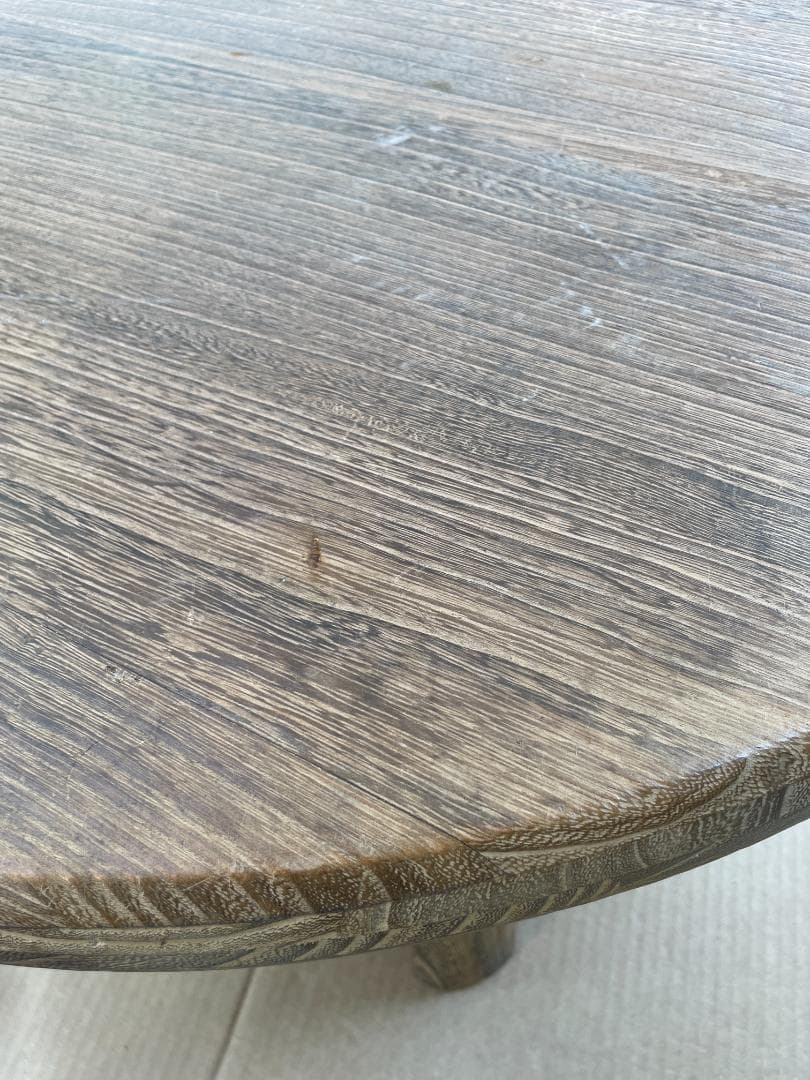 ちゃぶ台　丸形　コンパクト　 軽量桐材 2脚セット　和座敷 昭和レトロ