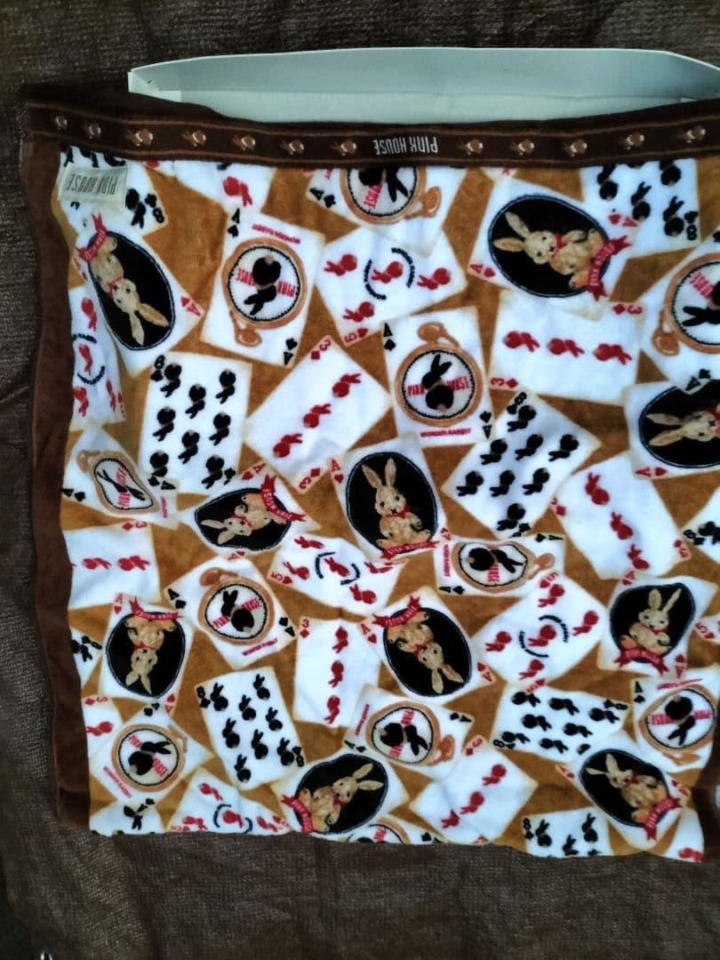 廃盤品？◇PINK HOUSE ピンクハウス　トランプうさぎ　バスタオル◇