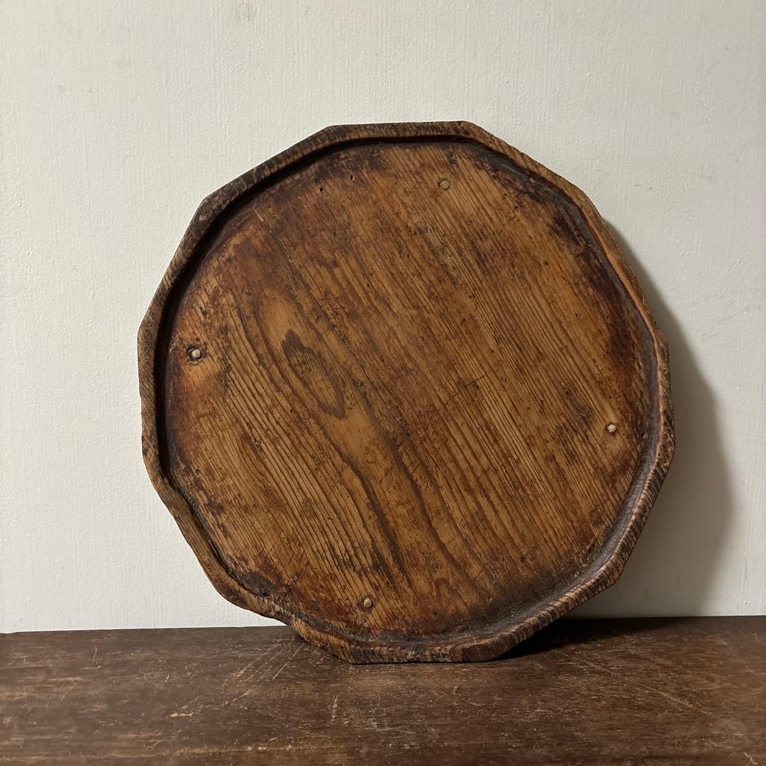 李朝十二角膳天板その64 盆.古道具.骨董品.韓国骨董. Antique.酒器盆