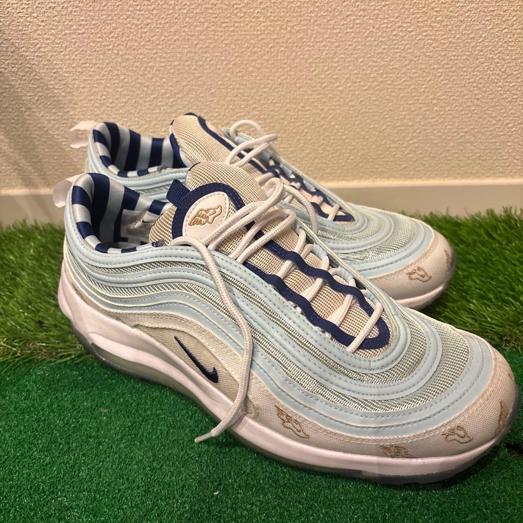 エアマックス97 ライトブルー/ホワイト　ゴルフシューズ