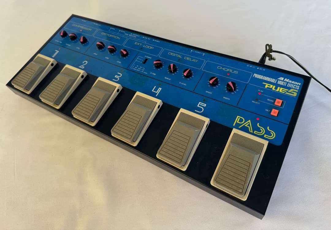 Maxon PUE-5 ギターマルチエフェクター ACアダプター付属