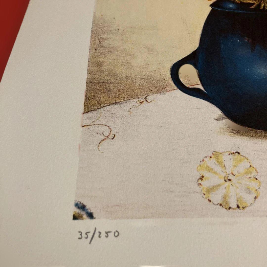 アヴィ　ファイラー　リトグラフ　赤い花　50枚