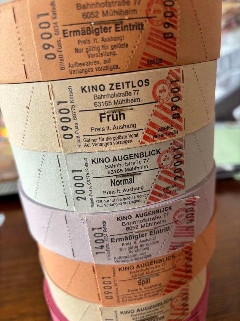 海外紙物　ドイツ　エントランスチケット　バラ売り　9種　900枚　大量