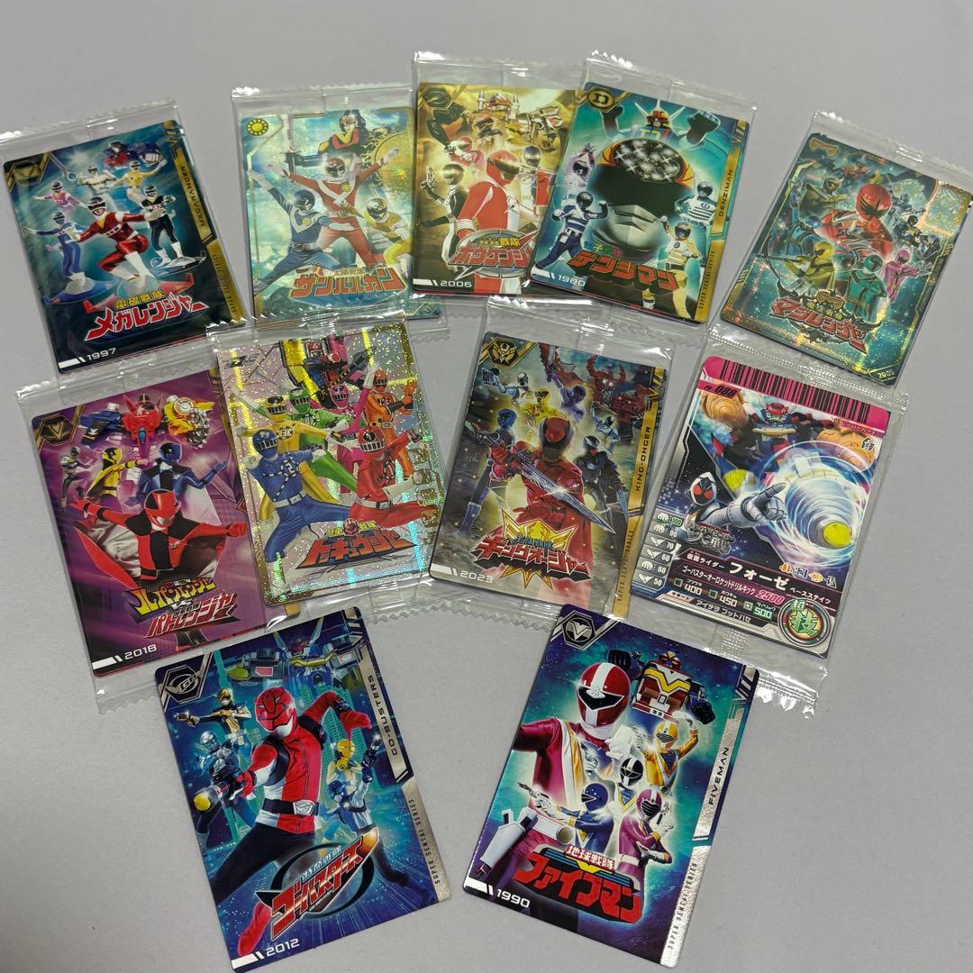 仮面ライダー カード まとめ バトル ガンバライド デカレンジャー ウエハース