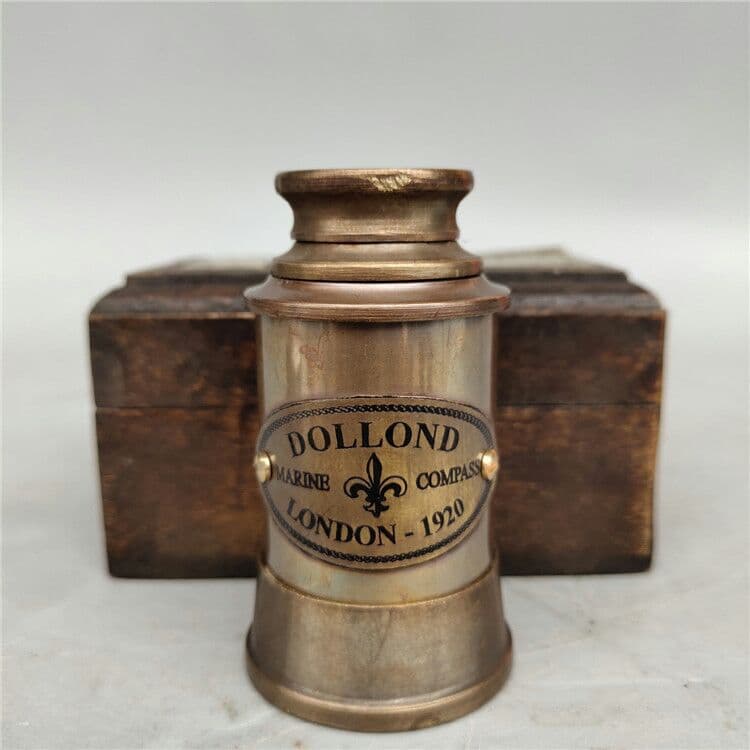 古玩古雑芸品銅伸縮式単筒望メガネ