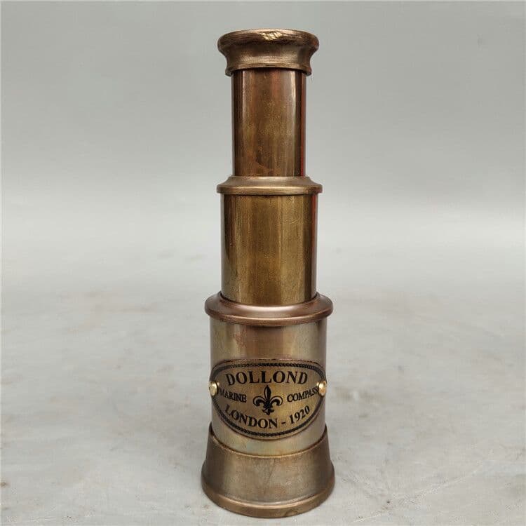 古玩古雑芸品銅伸縮式単筒望メガネ