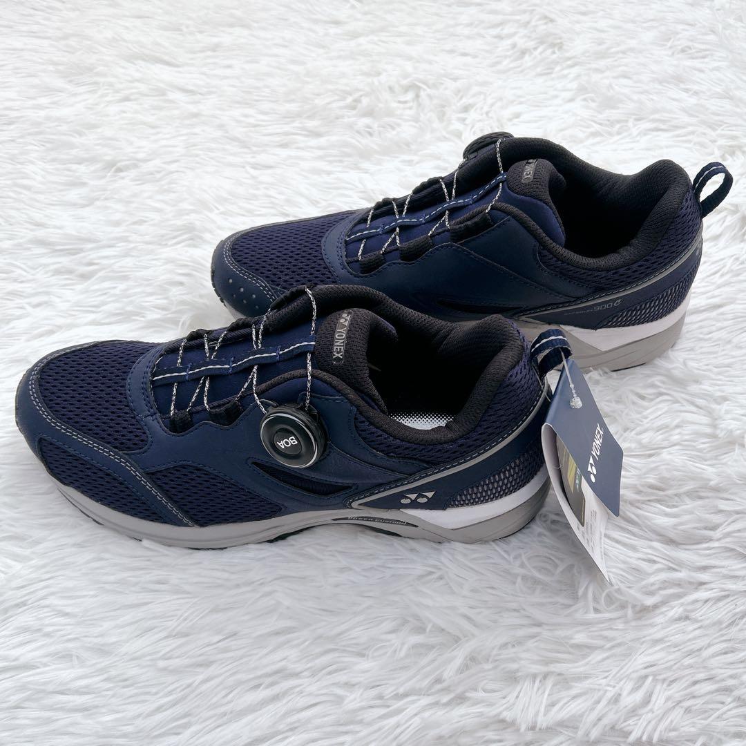 タグ付き YONEX ヨネックス パワークッション セーフラン900C ネイビー