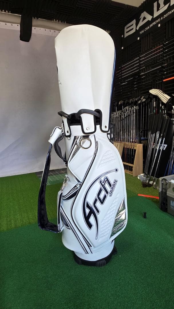 Arch スタンド型キャディバッグ ホワイト