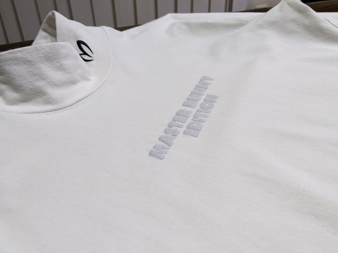 パーリーゲイツ　マスターバニー　モックネック　ゴルフ　ウエア　白　長袖　アンダー