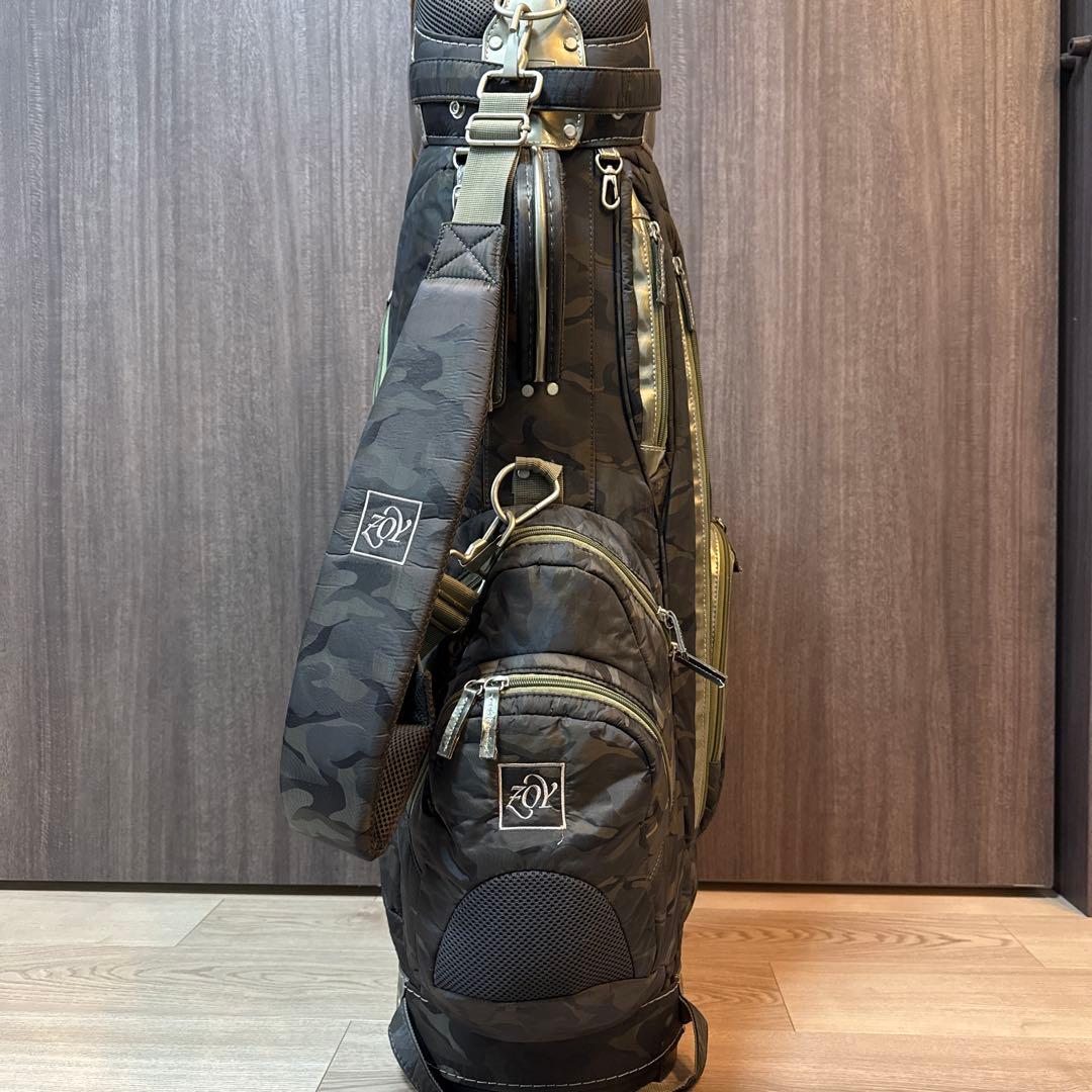 【美品】ZOY 迷彩 カモフラージュ ゴルフバッグ