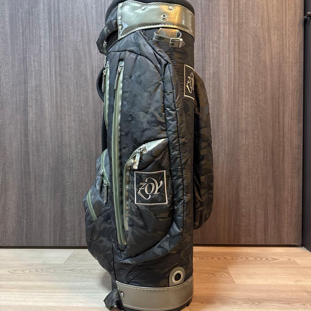 【美品】ZOY 迷彩 カモフラージュ ゴルフバッグ
