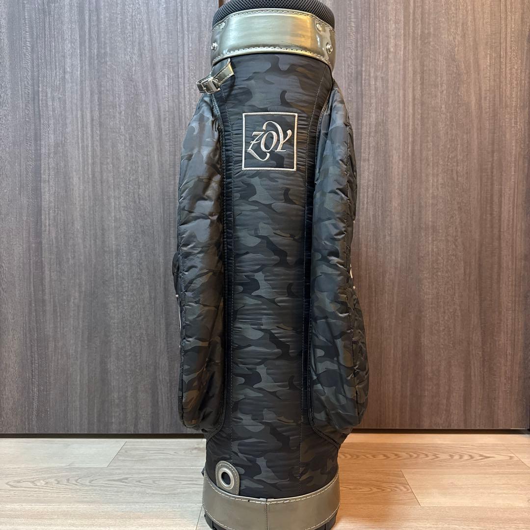 【美品】ZOY 迷彩 カモフラージュ ゴルフバッグ