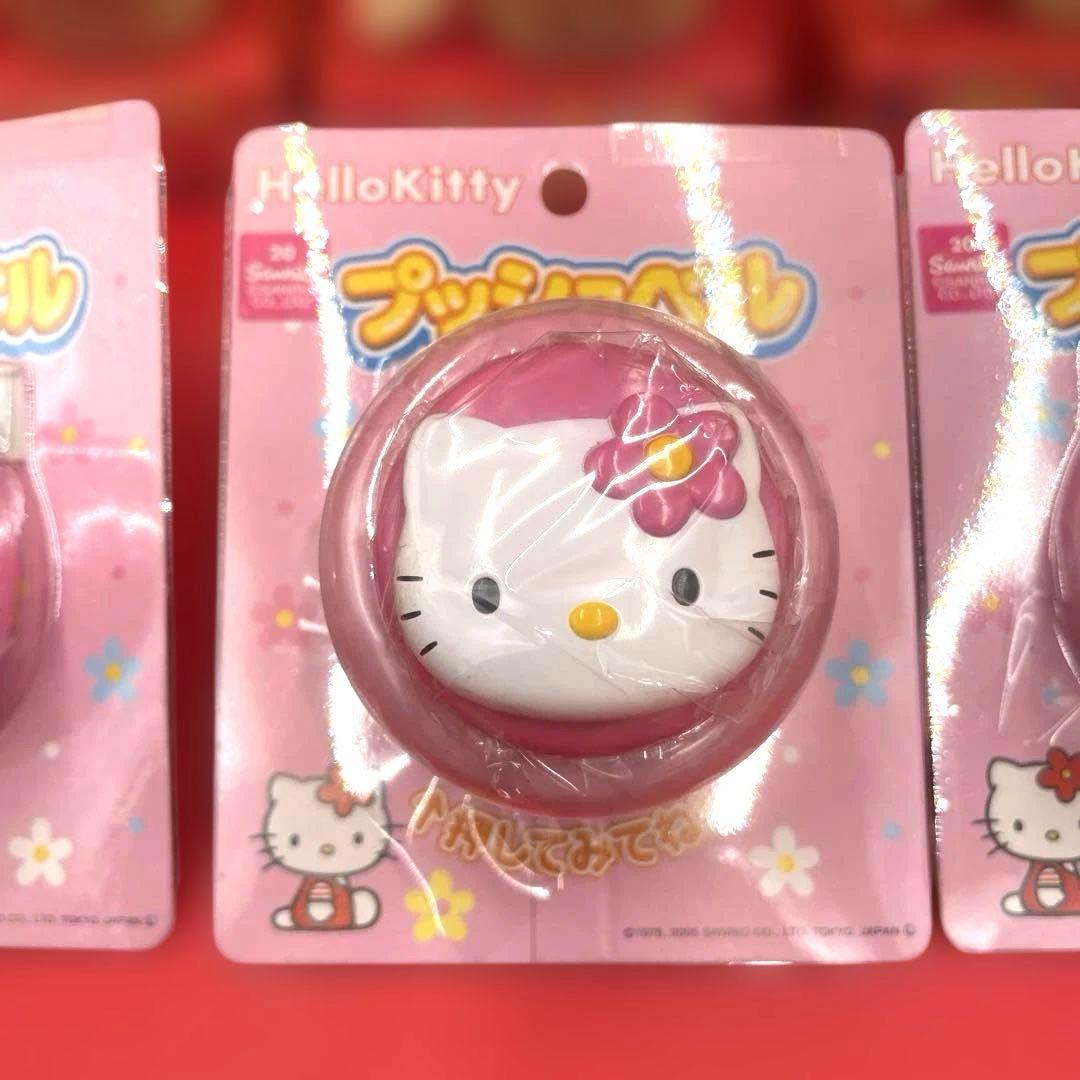希少　激レア　当時物　ハローキティ フラッシュベル プッシュベル　6個セット