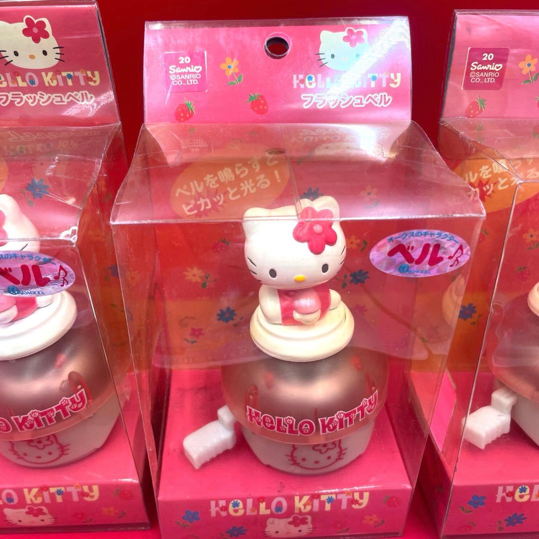 希少　激レア　当時物　ハローキティ フラッシュベル プッシュベル　6個セット