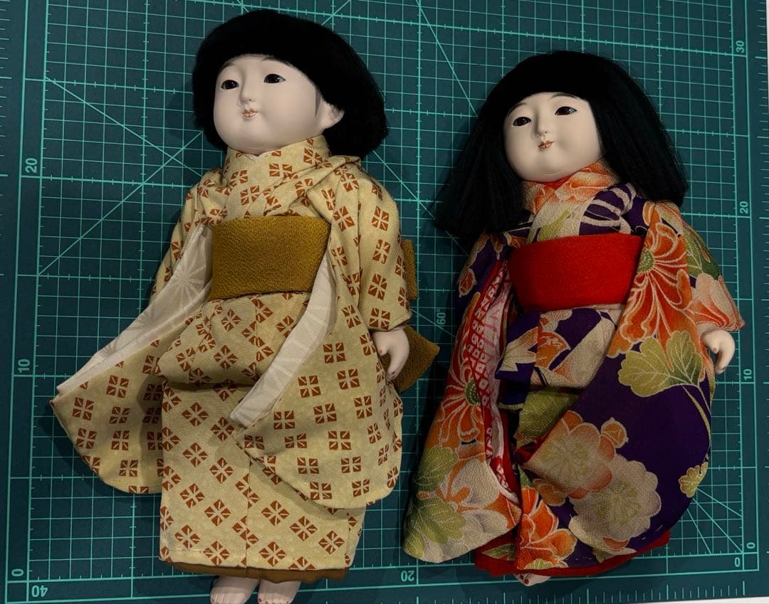 市松人形 2体 竹取物語 芳寿作 アンティーク 工芸品